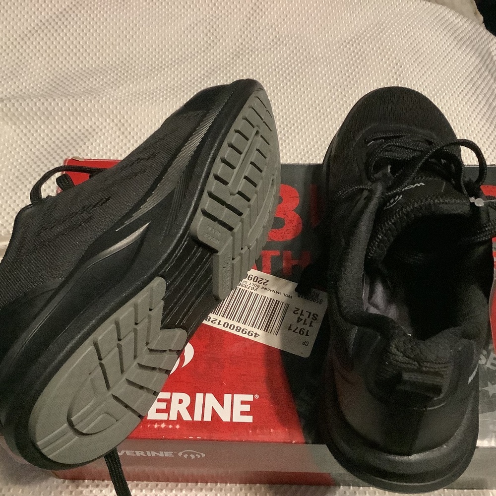 Women’s WOLVERINE BLACK DuraShocks Carbonmax Work Shoes Size 6.5
